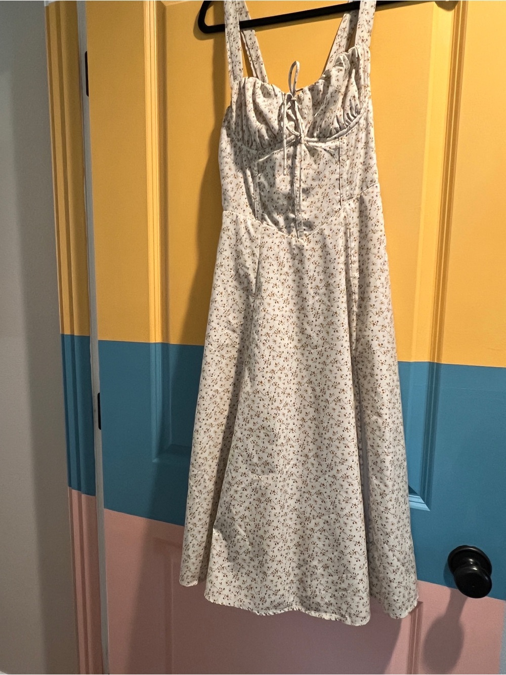 Windsor Cream Floral A-Line Sundress